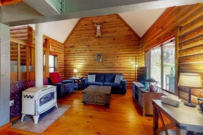 TV, fireplace, offices