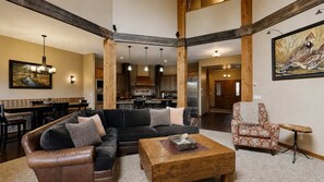 TV, fireplace, offices - Luxury 3BR McCall Home | Outdoor Kitchen & River (McCall)