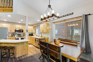 Dining - Cozy 3BR McCall Cabin | Pool, Hot Tub Access (McCall)