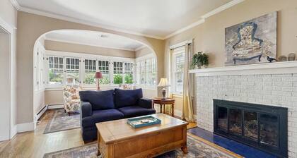 Historic Craftsman Yard, Patio & Fireplace