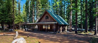 Rustic Cabin with Wrap-Around Deck Near Lake