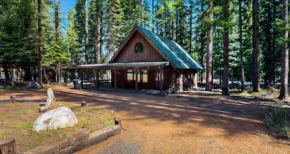Rustic Cabin with Wrap-Around Deck Near Lake