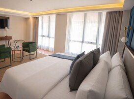 Deluxe Double Room, City View | In-room safe, blackout drapes, iron/ironing board, free WiFi