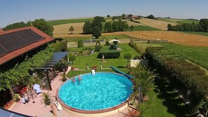 Piscina externa, piscina aquecida