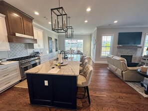 Microwave, oven, stovetop, dishwasher - MASTERS RENTAL-3 bedroom  3 bath home perfectly located close to 3 golf courses (Evans)