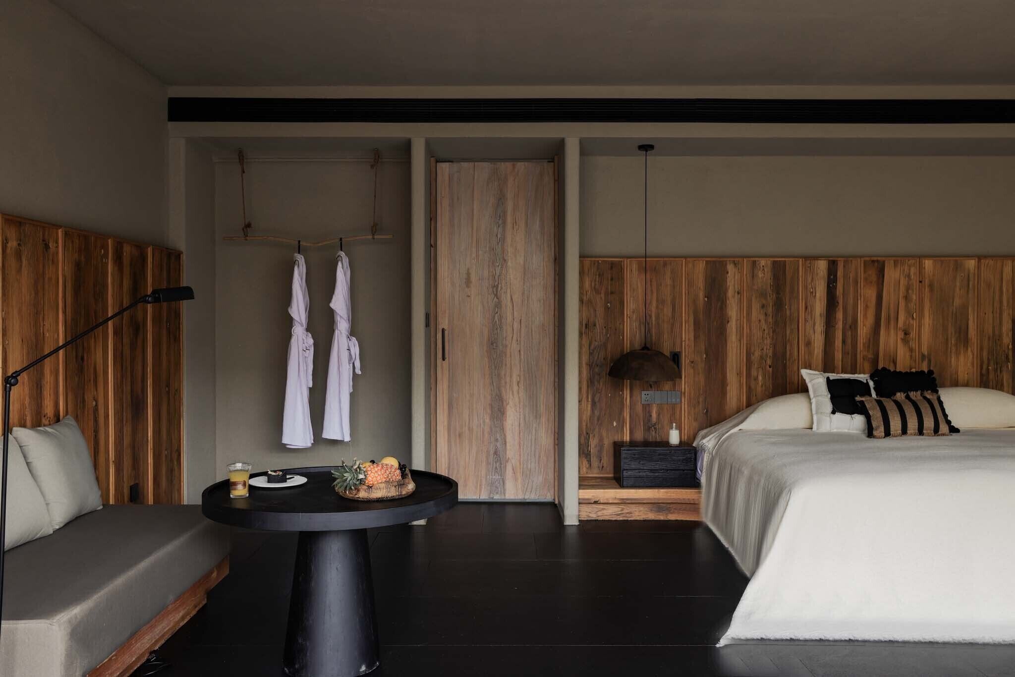 Senior Double Room, Patio, Courtyard View | Desk, laptop workspace, blackout curtains, iron/ironing board