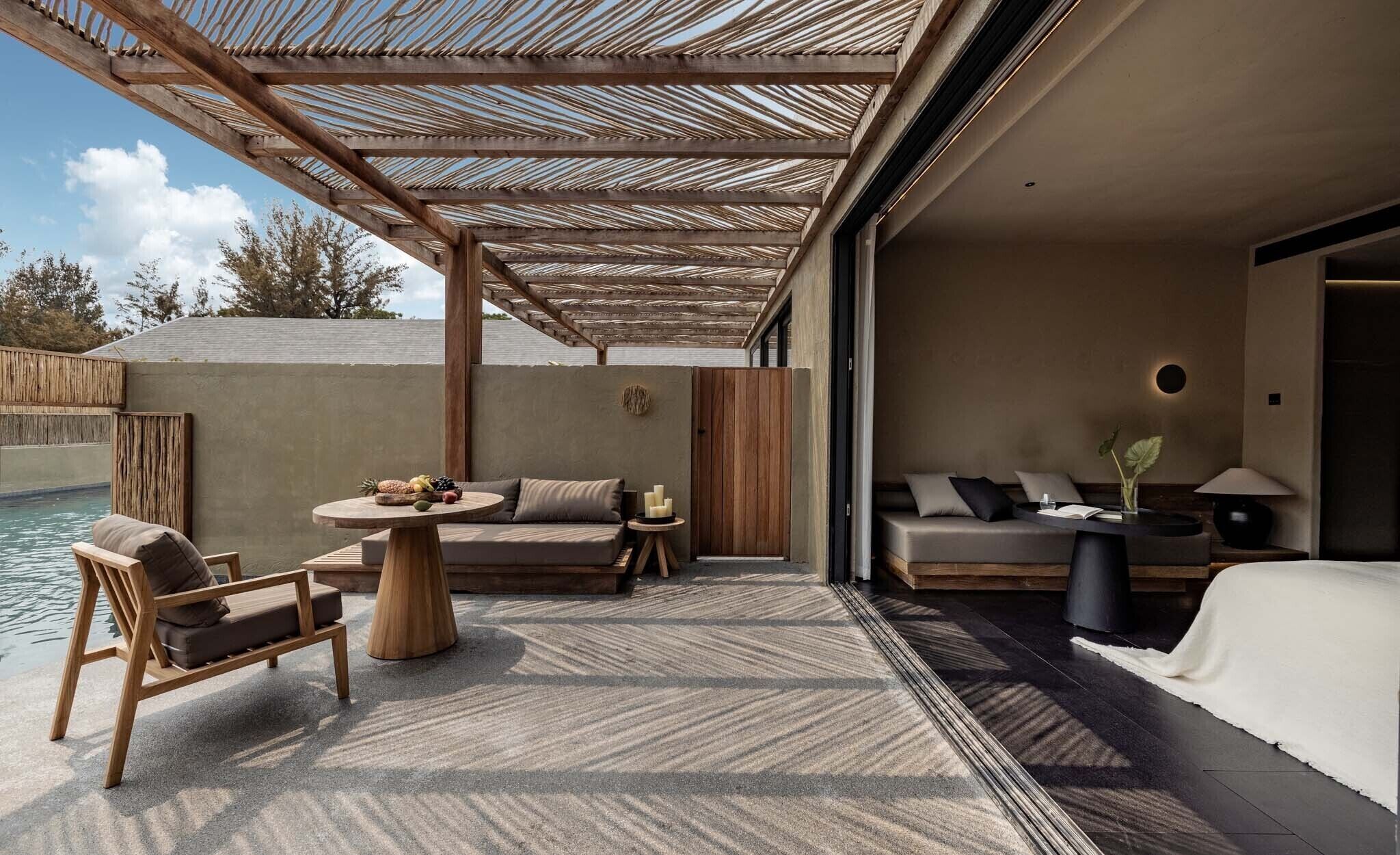 Desk, laptop workspace, blackout curtains, iron/ironing board