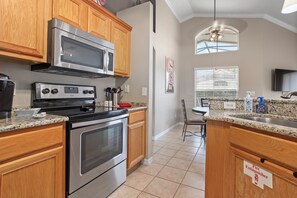 Fridge, microwave, oven, stovetop - Private Pool Home Near Disney w/ Resort Amenities! (Davenport)