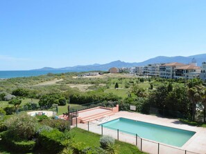 Pool - Apartment with pets, sea view - 6 guests (Saint-Cyprien)