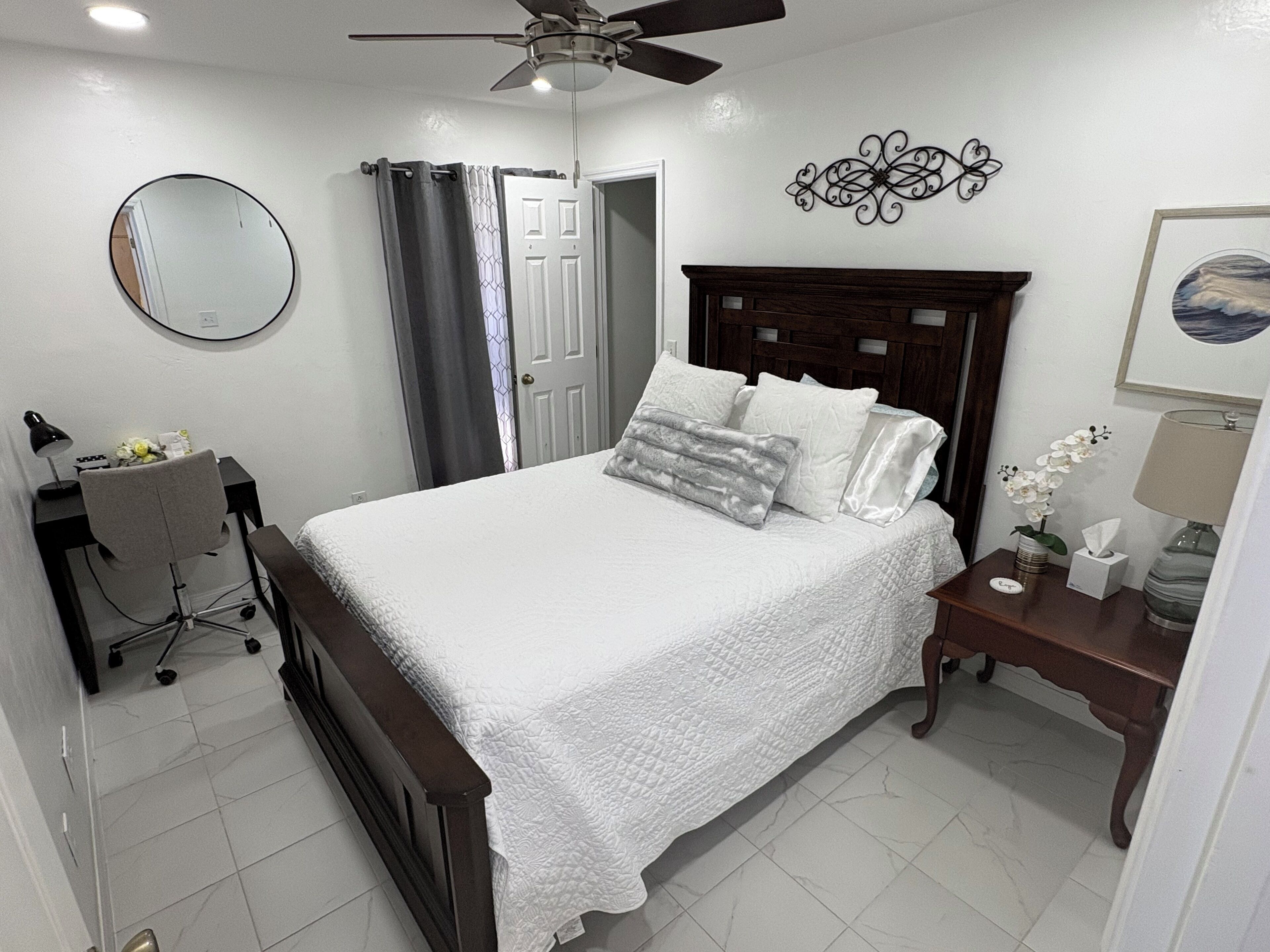 1 makuuhuone, silitysrauta/-lauta, ilmainen Wi-Fi, vuodevaatteet