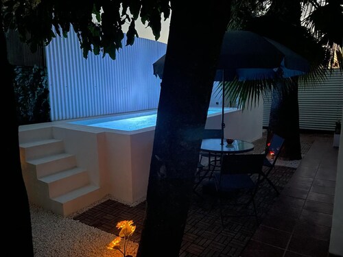 Rural apartment with garden, barbecue and private swimming pool.