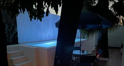 Rural apartment with garden, barbecue and private swimming pool.