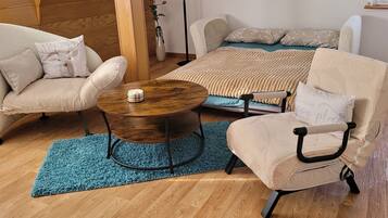 1 chambre, fer et planche Ă repasser, Wi-Fi, draps fournis