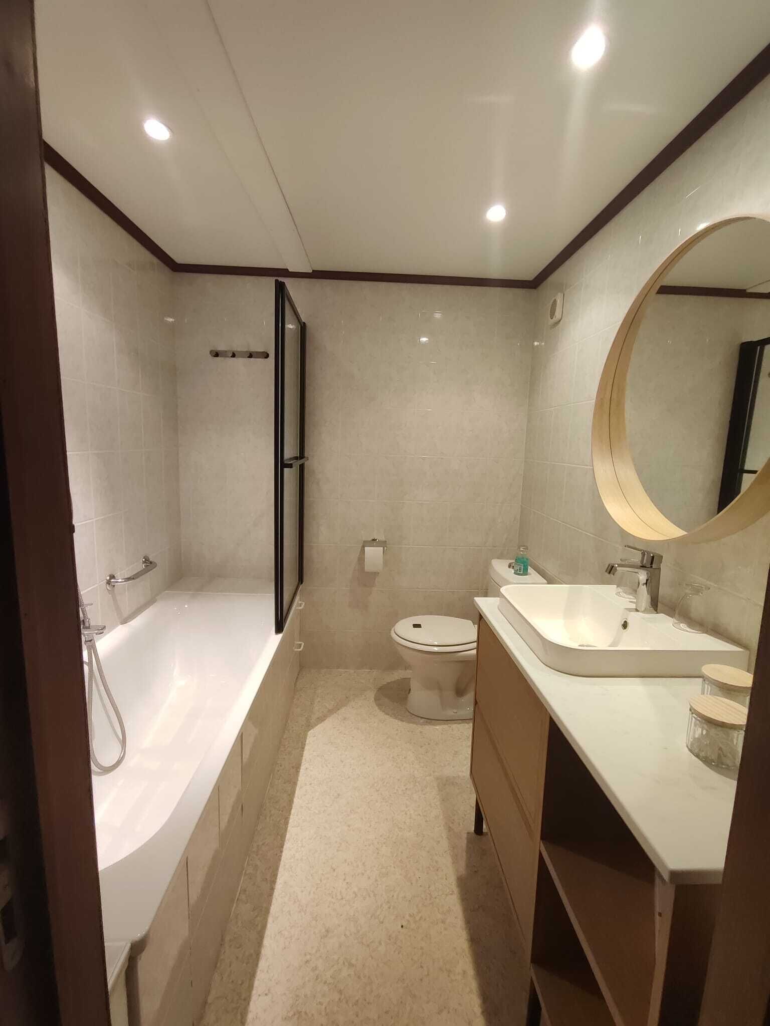Shower, hair dryer