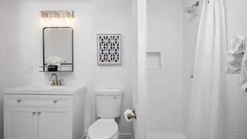 Douche, serviettes fournies