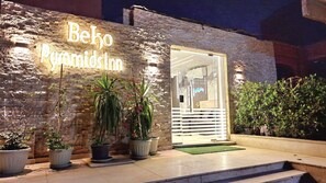 Majoituspaikan julkisivu