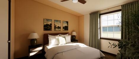 Desk, iron/ironing board, free WiFi, bed sheets