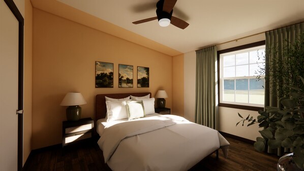 Desk, iron/ironing board, free WiFi, bed sheets