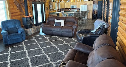 Cozy lake cabin along the Platte River.