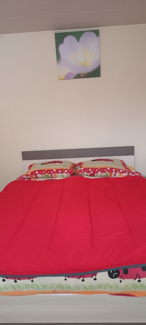 1 bedroom, iron/ironing board, Internet, bed sheets - Logement très spacieux.portail un code digital.bte à clé. Animals refused. (Dangé-Saint-Romain)