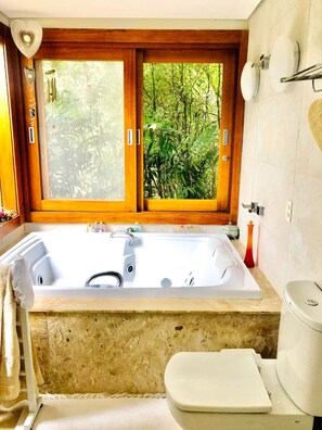Shower, jetted bath, hair dryer, towels - Blessed Mountain House - Atibaia (Atibaia)