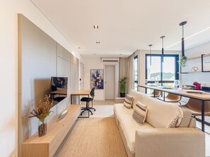 Unclassified image, 3 of 20, button - Premium studio apartment with pool, garage, and gym. (Joinville)