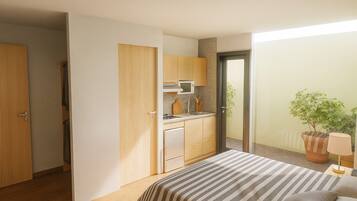 In-room safe, desk, laptop workspace, iron/ironing board