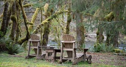 Tranquil Cabin 1 “Spruce”| Riverside | Near Olympic NP