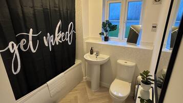 Towels, soap, toilet paper