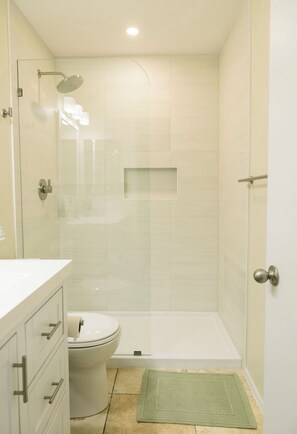 Regadera, tina de hidromasaje, secadora de cabello, bidet 