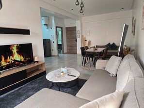 Living area - Hivernage Chic :Havre de Paix & Minimalist Design (Marrakech)