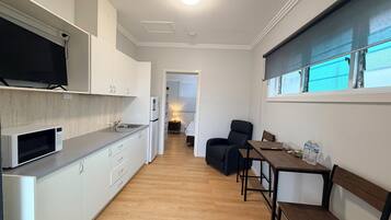 Desk, laptop workspace, free WiFi