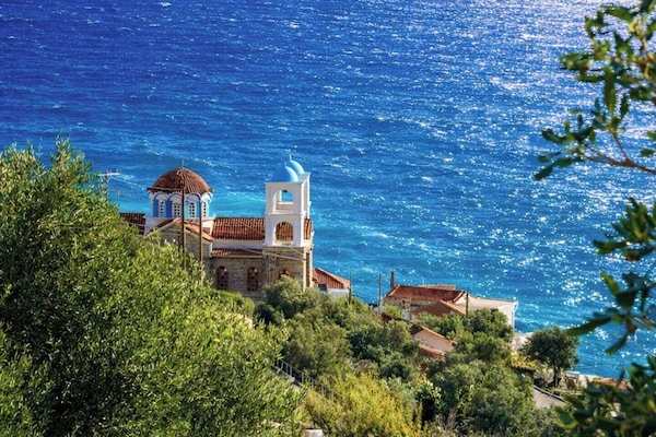 Patio view of village.