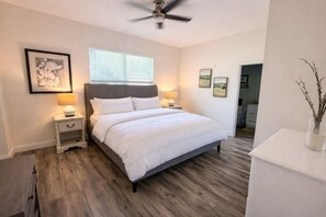 Iron/ironing board, WiFi, bed sheets