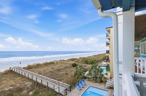Pool - 2BD/2BA Oceanfront Corner Unit-Pet Friendly- Windy Shores 306 (North Myrtle Beach)