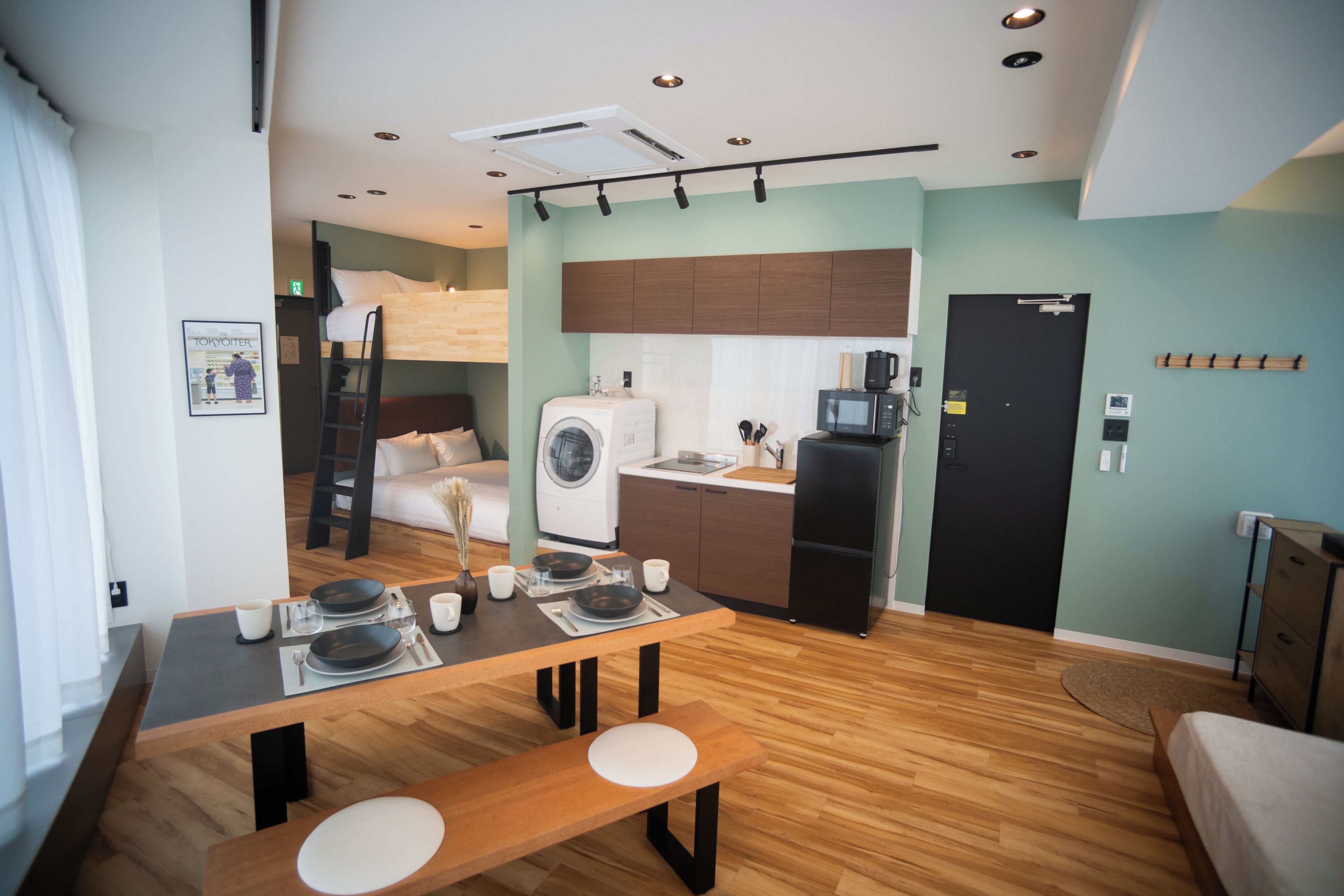 Family Studio Suite, Kitchenette | Desk, blackout drapes, iron/ironing board, cribs (free)