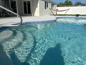 Outdoor pool, a heated pool - Newly Renovated, Modern, Pristine w/ Heated Pool - 10 min to Siesta Beach (Sarasota)
