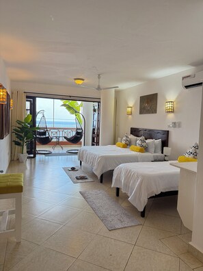 1 bedroom, iron/ironing board, WiFi, bed sheets - Duplex Ocean View 1bedroom Apartment D10 ,Top Floor (Mombasa)