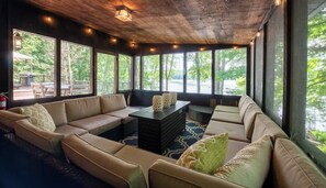 House (4 Bedrooms) | Interior - Lakefront Hot Tub Canoes Game Room Wood FP (Gouldsboro)