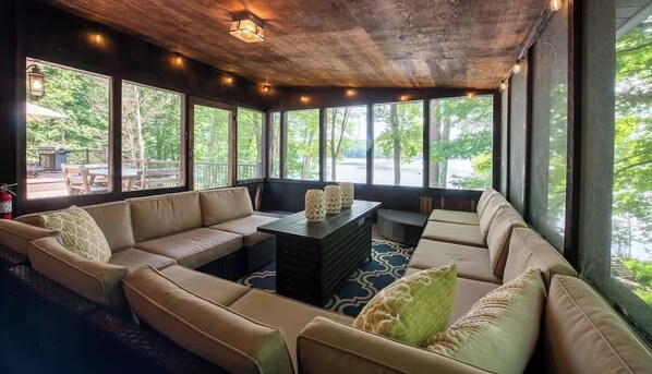 House (4 Bedrooms) | Interior - Lakefront Hot Tub Canoes Game Room Wood FP (Gouldsboro)