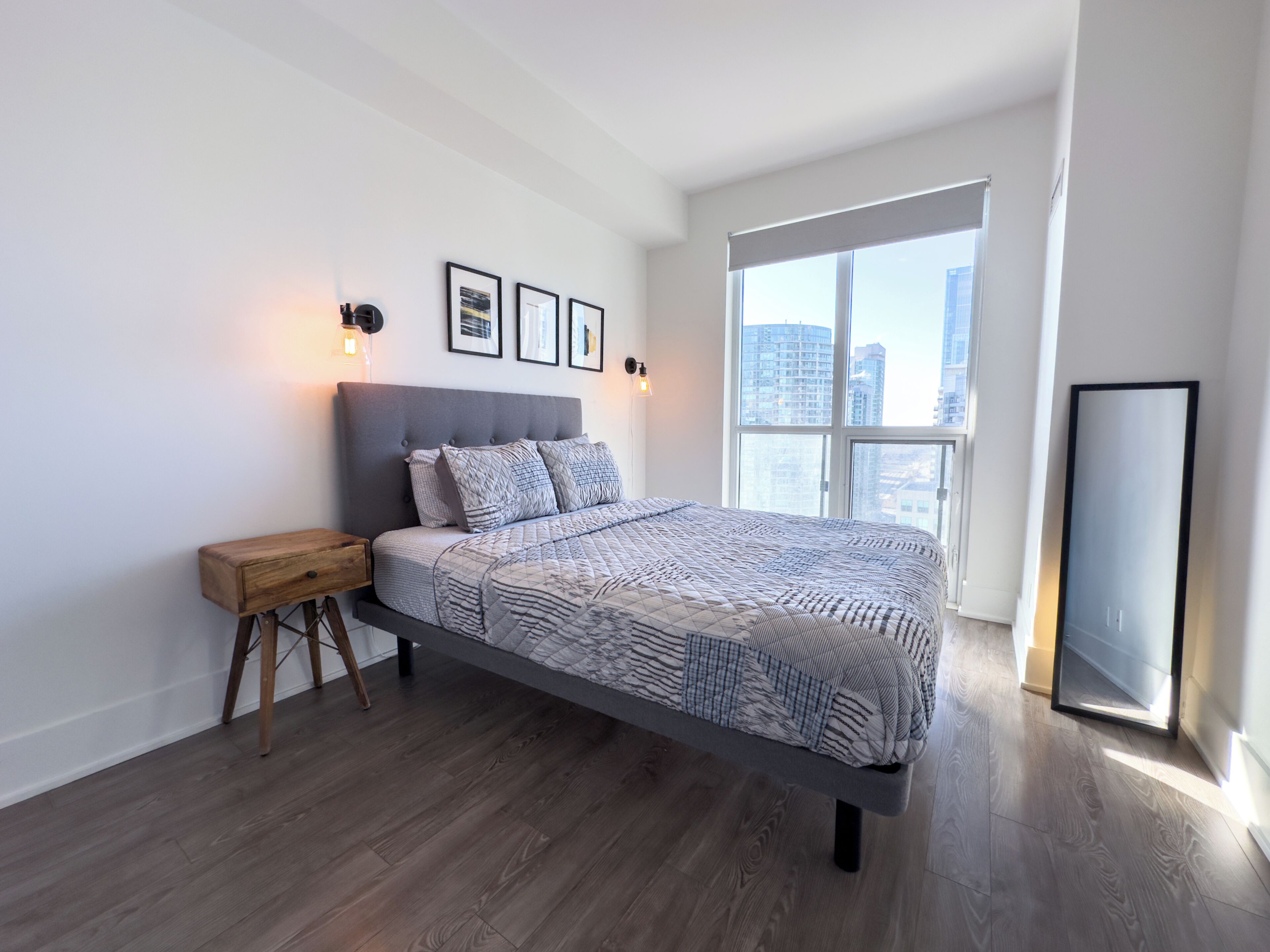 Comfort Suite, Partial Lake View | Desk, laptop workspace, blackout drapes, iron/ironing board