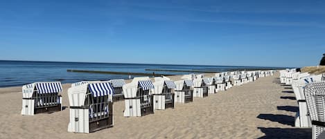 Sun-loungers, beach towels
