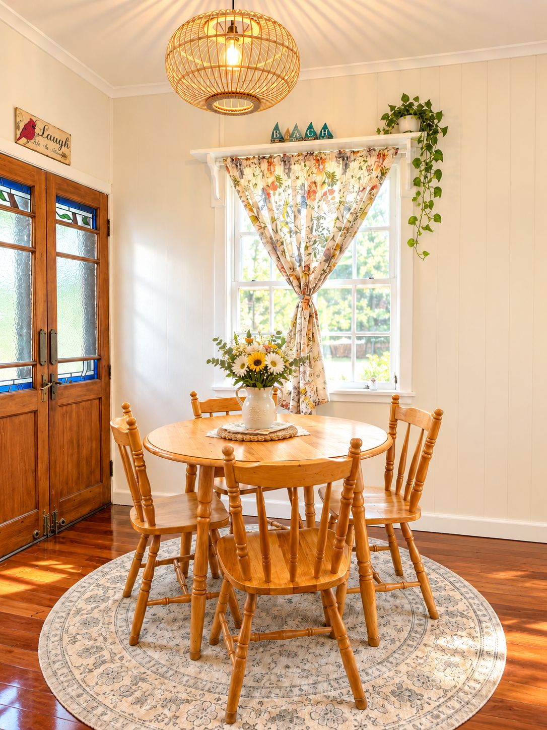 Charming dining area for memorial meals and full of laughter conversation 