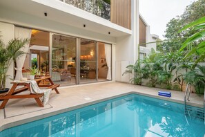 Outdoor pool - TBK VILLA  VAGATOR R8 (Vagator)