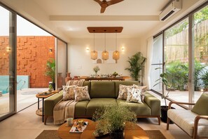 Villa, Gartenblick | Wohnbereich