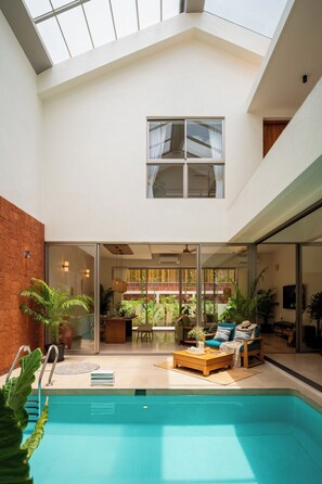 Outdoor pool - TBK VILLA  VAGATOR R4 (Vagator)