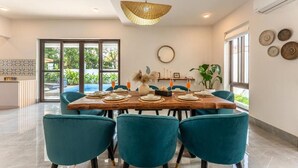 Villa – deluxe, balkong | Spiseområde