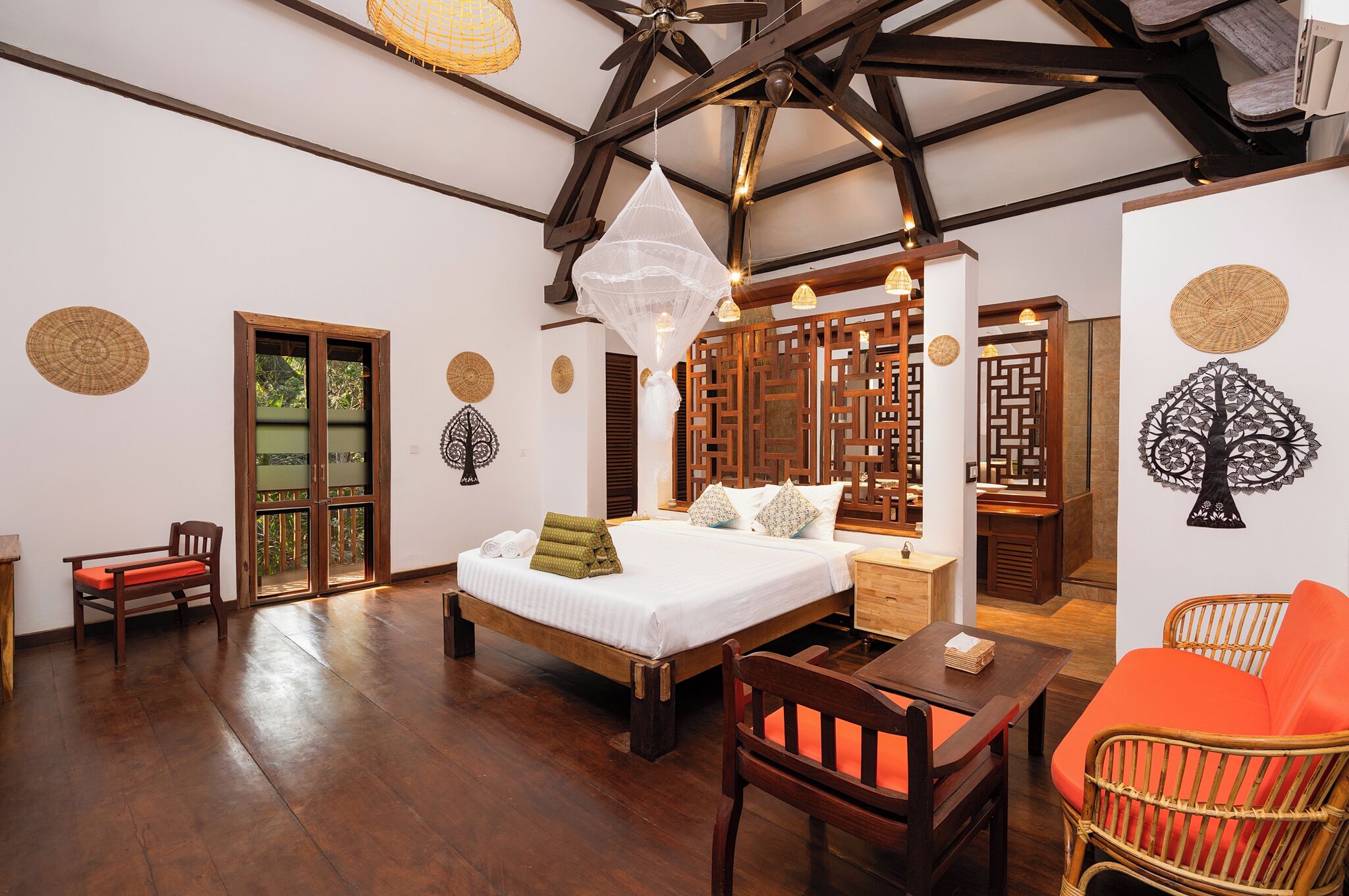 华丽顶层房, 阳台, 花园景观