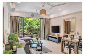 Apartment | Living area | 32-inch Smart TV with digital channels - Aeris by Dia Hotels And Homes (Candolim)