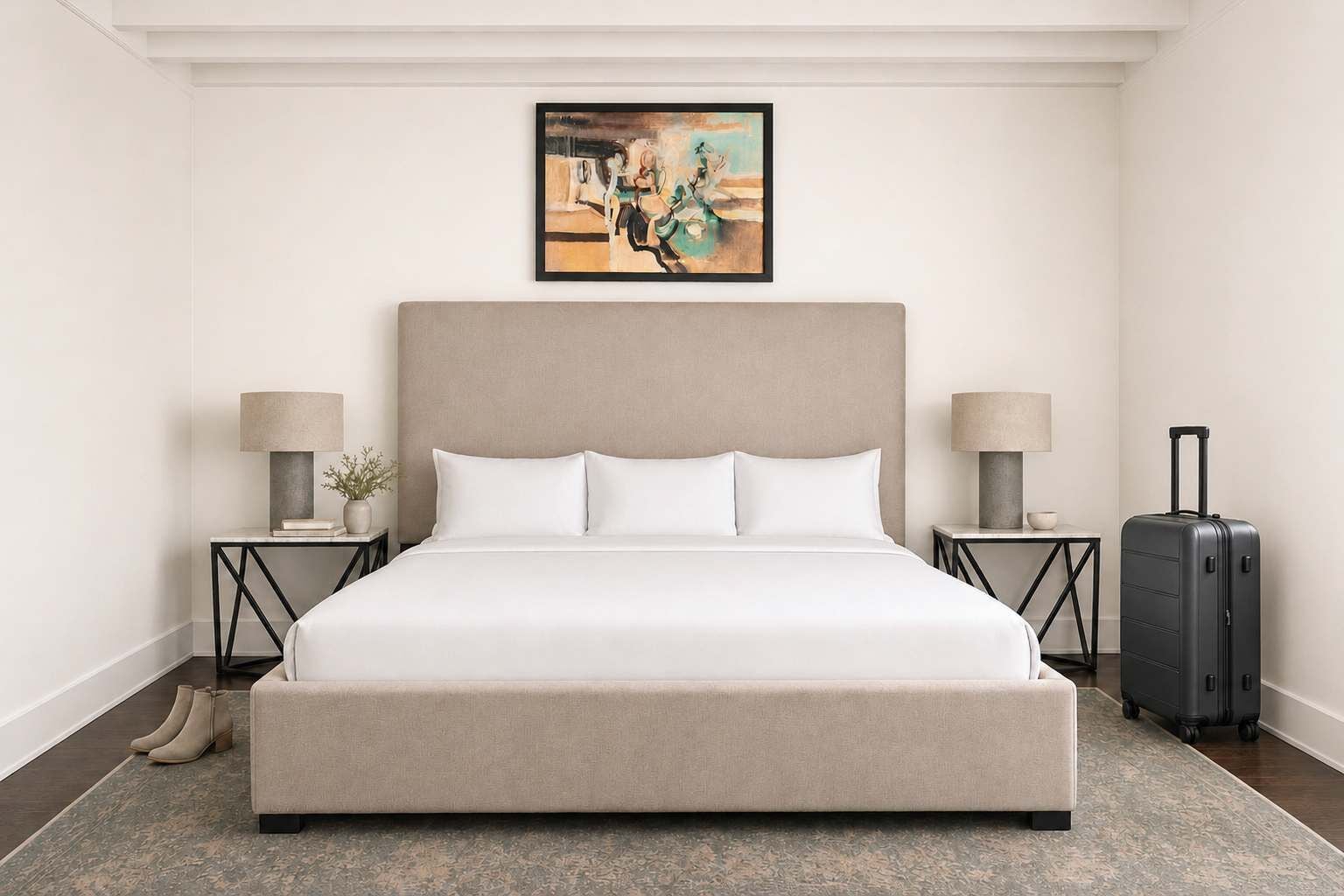 1 slaapkamer, een strijkplank/strijkijzer, wifi, beddengoed